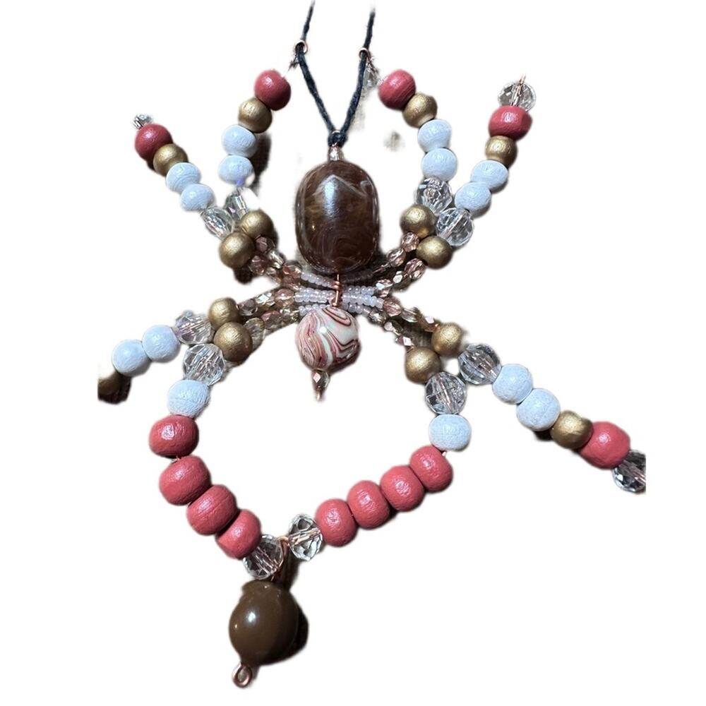 Bead spider handmade wall decor